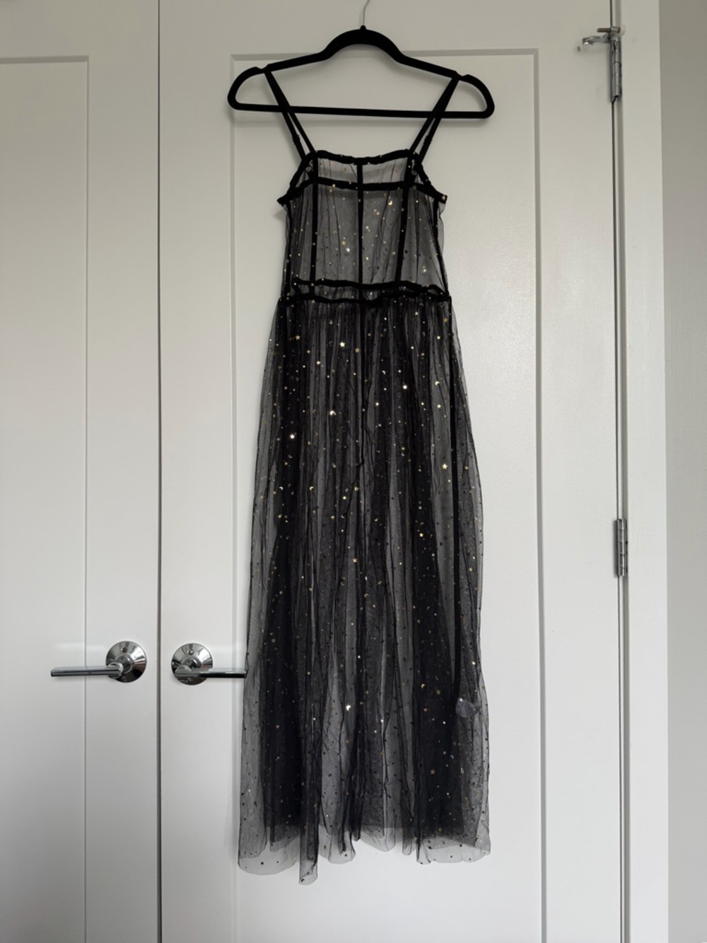 Mesh Festival Dress with Gold Star and Moon Sequins - NWOT